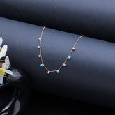 Rose Gold Plated Twilight Spark 925 Sterling Silver Necklace